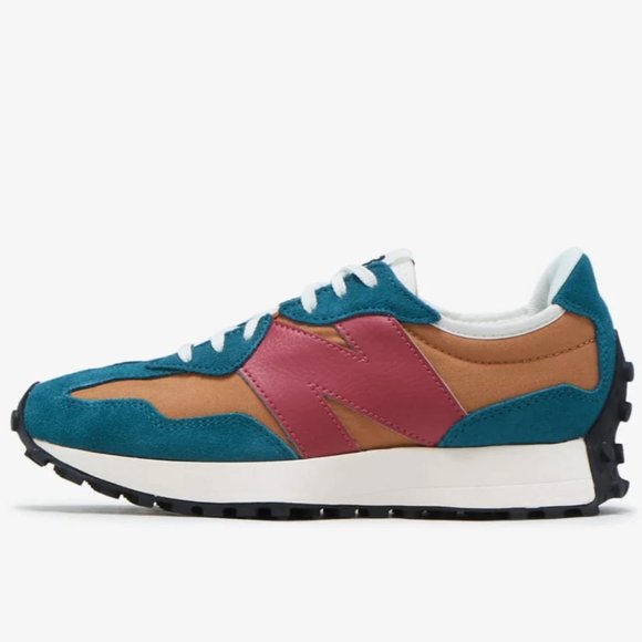NEW BALANCE 327 Casual Women's Sneakers Shoes Teal Brown Red various sizes - Picture 7 of 11